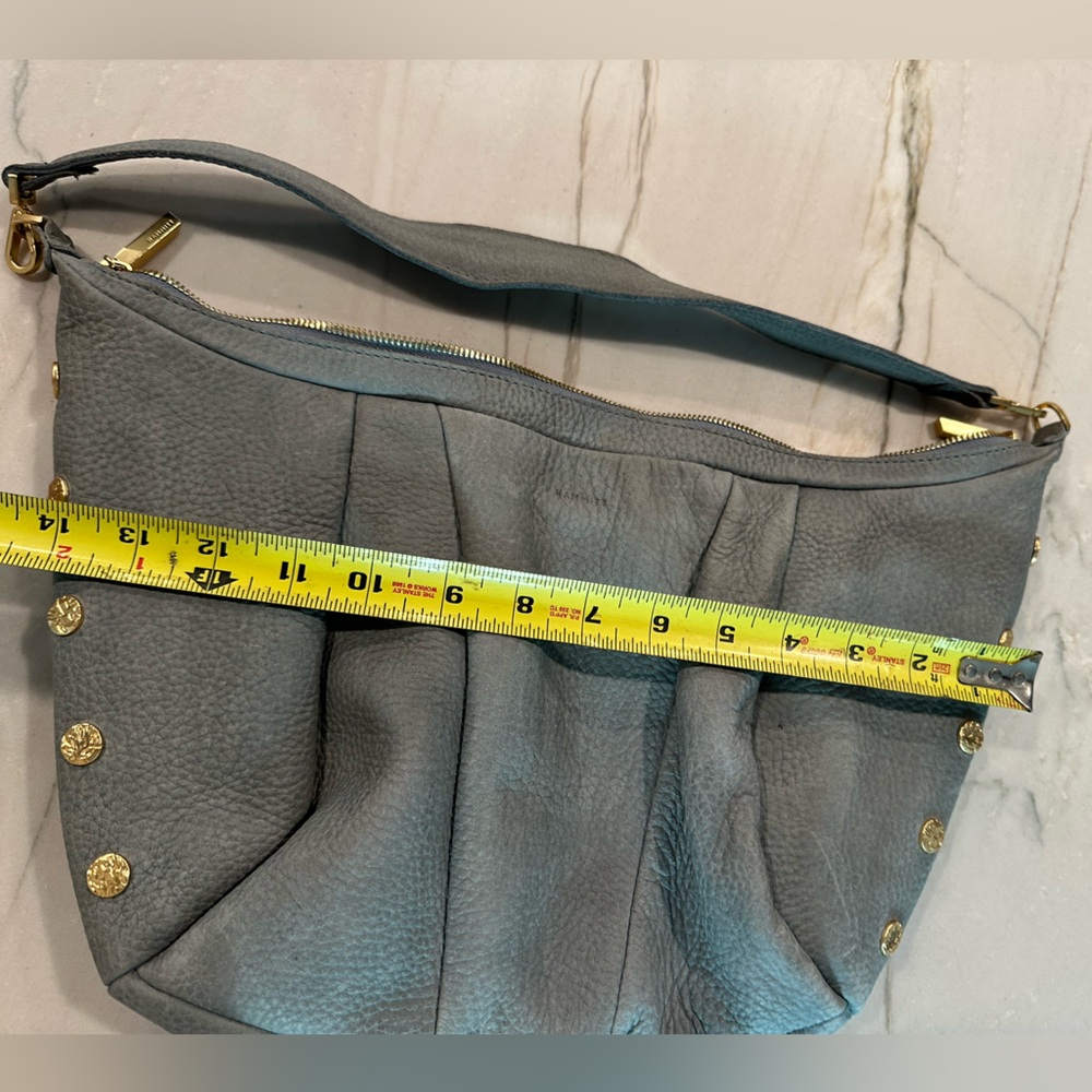 Hammitt Gray/Blue Shoulder Bag with Gold Accents - Picture 15 of 15